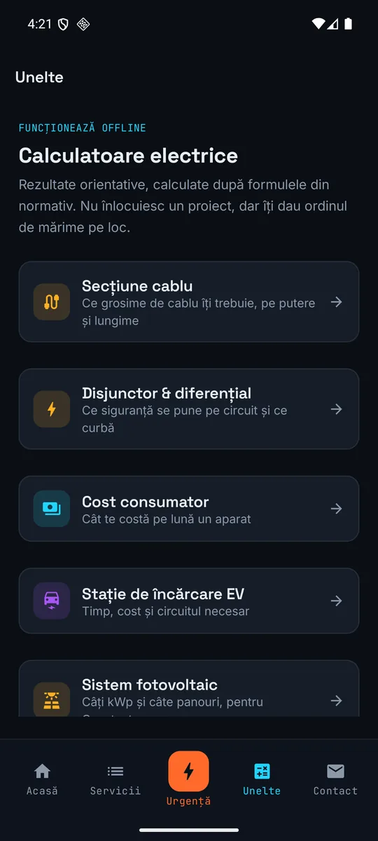 Calculatoarele electrice, disponibile offline
